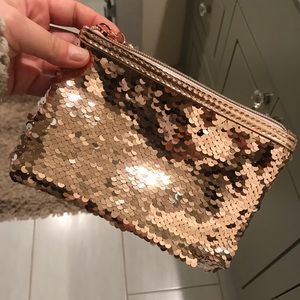 Rose Gold Macy’s Makeup Bag